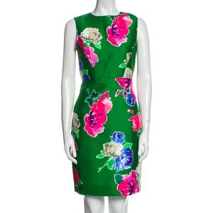 Kate Spade New York Green Floral Sheath Dress